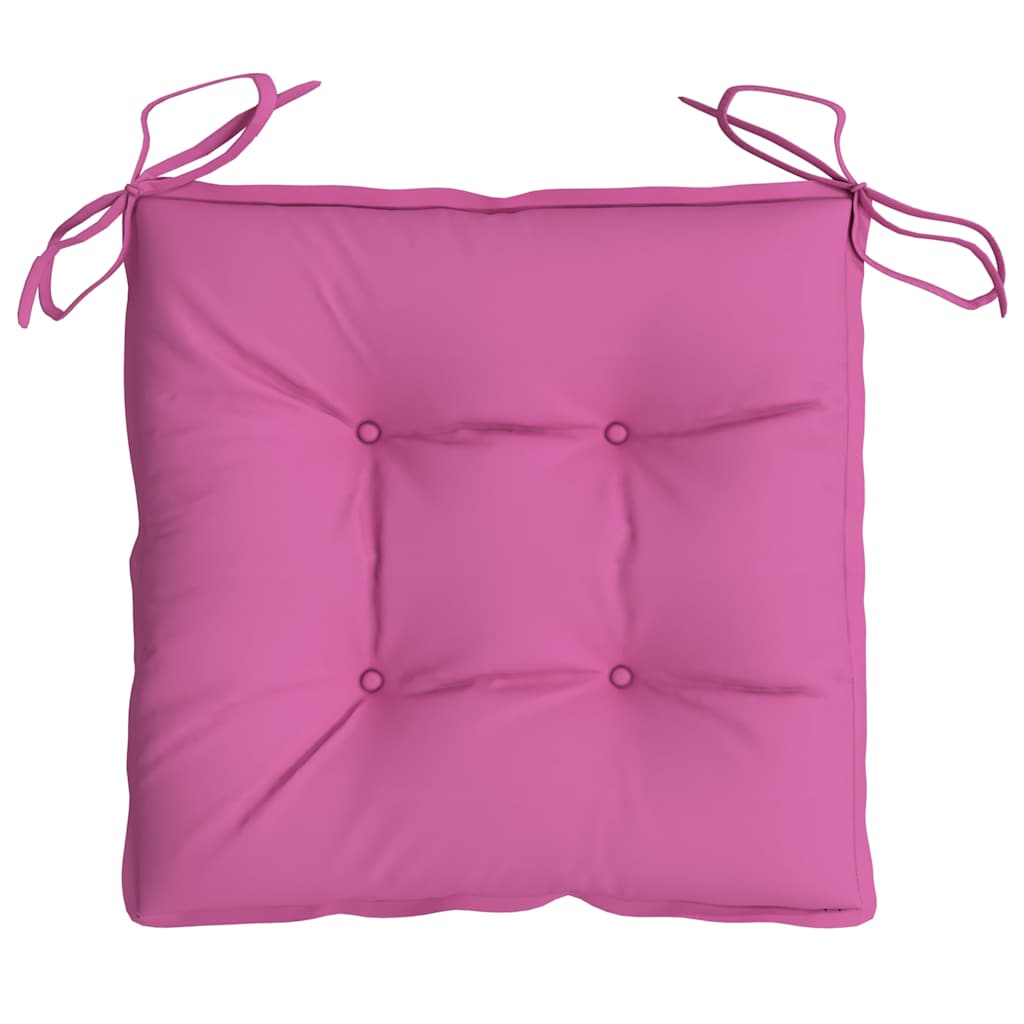 vidaXL Stuhlkissen 4 Stk. Rosa 40x40x7 cm Stoff