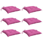 vidaXL Stuhlkissen 6 Stk. Rosa 40x40x7 cm Stoff