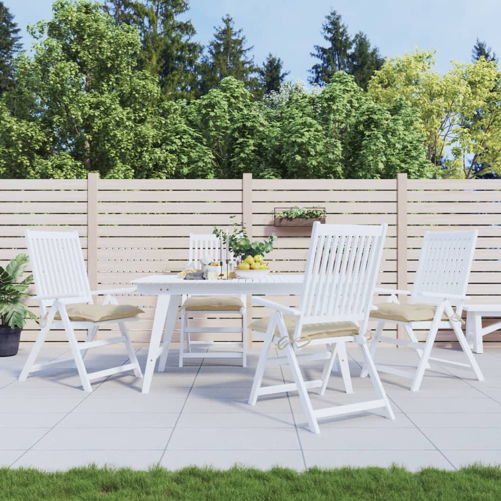 vidaXL Palettenkissen 4 Stk. Beige 50x50x7 cm Oxford-Gewebe