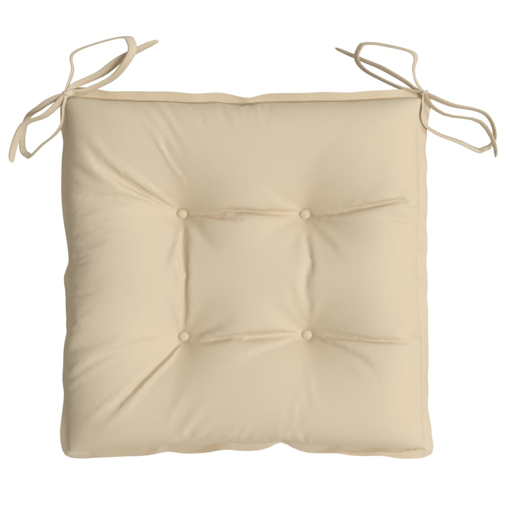 vidaXL Palettenkissen 4 Stk. Beige 50x50x7 cm Oxford-Gewebe