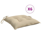 vidaXL Palettenkissen 6 Stk. Beige 50x50x7 cm Oxford-Gewebe