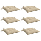 vidaXL Palettenkissen 6 Stk. Beige 50x50x7 cm Oxford-Gewebe
