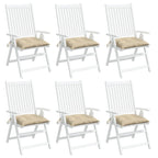 vidaXL Palettenkissen 6 Stk. Beige 50x50x7 cm Oxford-Gewebe