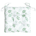 vidaXL Stuhlkissen 2 Stk. Blattmuster 50x50x7 cm Oxford-Gewebe
