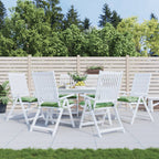 vidaXL Stuhlkissen 6 Stk. Blattmuster 40x40x4 cm Stoff