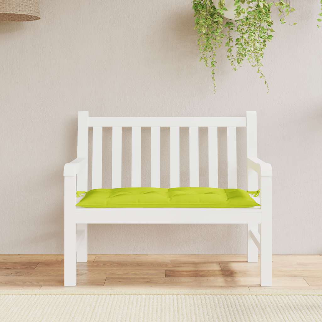 vidaXL Gartenbank-Auflage Knallgrün 100x50x7 cm Oxford-Gewebe