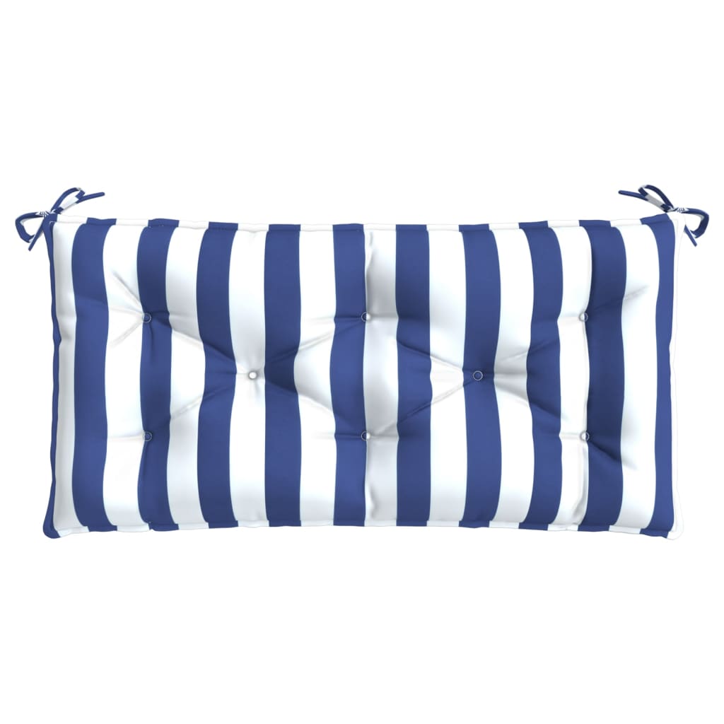 vidaXL Gartenbank-Auflage Blau & Weiß Gestreift 100x50x7 cm
