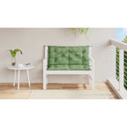 vidaXL Gartenbank-Auflagen 2 Stk. Blattmuster 100x50x7 cm Stoff