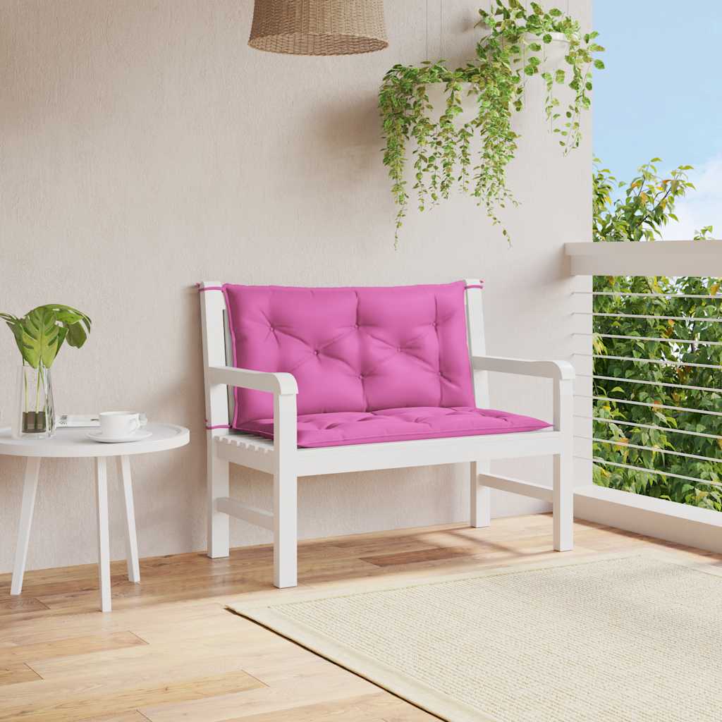 vidaXL Gartenbank-Auflagen 2 Stk. Mehrfarbig 100x50x7 cm Stoff