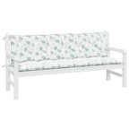 vidaXL Gartenbank-Auflagen 2 Stk. Bluttmuster Oxford-Gewebe
