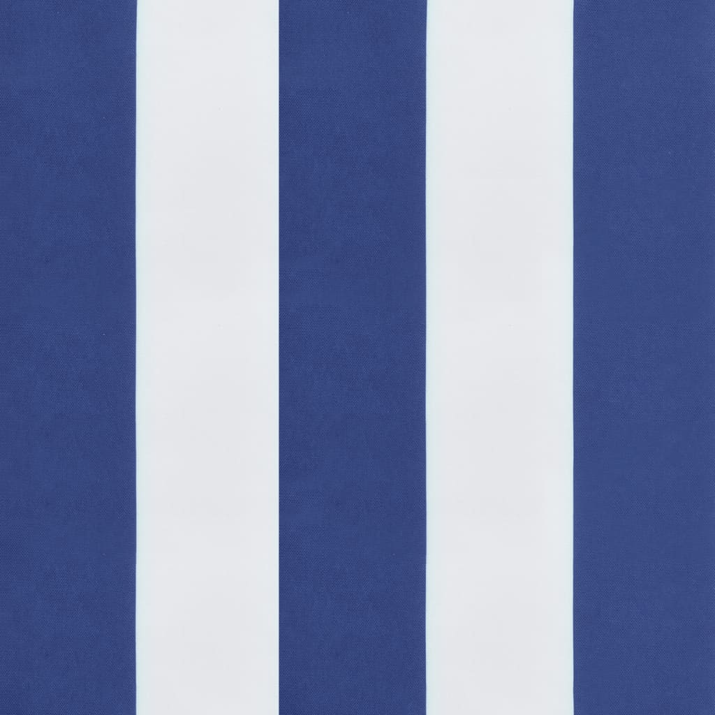 vidaXL Palettenkissen Blau & Weiß Gestreift 60x60x8 cm Oxford-Gewebe