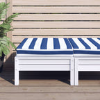 vidaXL Palettenkissen Blau & Weiß Gestreift 60x60x8 cm Oxford-Gewebe