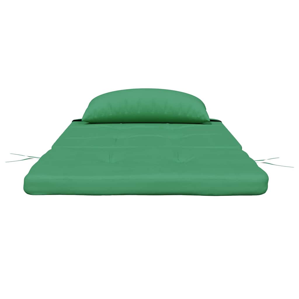 vidaXL Stuhlkissen Uni 2 pcs Grün 58 x 77 x 4,5 cm Oxford-Stoff