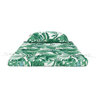 vidaXL Stuhlkissen 2 pcs Blattmuster 58 x 77 x 4,5 cm Oxford-Stoff