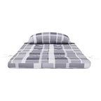 vidaXL Adirondack-Auflagen 2 Stk. Grau Karomuster Oxford-Gewebe