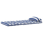 vidaXL Adirondack-Auflagen 2 Stk. Blau & Weiß Gestreift Oxford-Gewebe