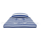vidaXL Adirondack-Auflagen 2 Stk. Blau & Weiß Gestreift Oxford-Gewebe
