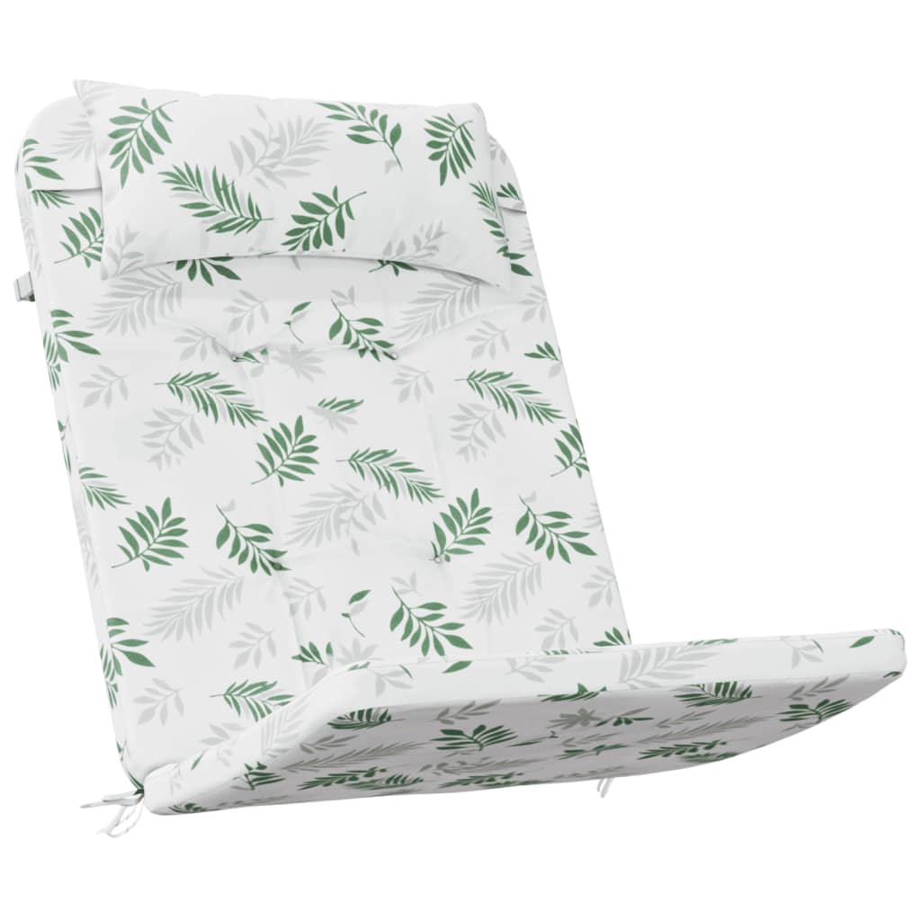 vidaXL Adirondack-Auflagen 2 Stk. Blattmuster Oxford-Gewebe