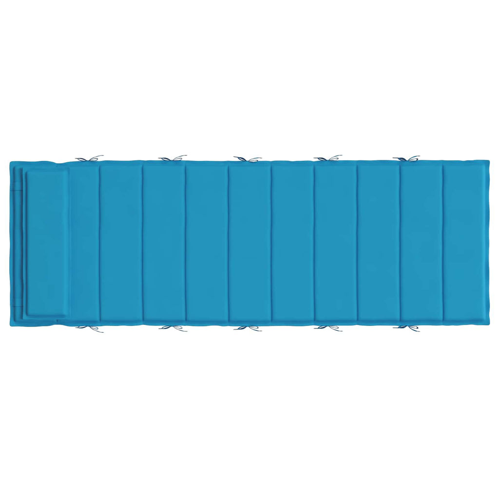 vidaXL Sonnen-Lounger Kissen Hellblau 180 x 60 x 4 cm Oxford-Stoff
