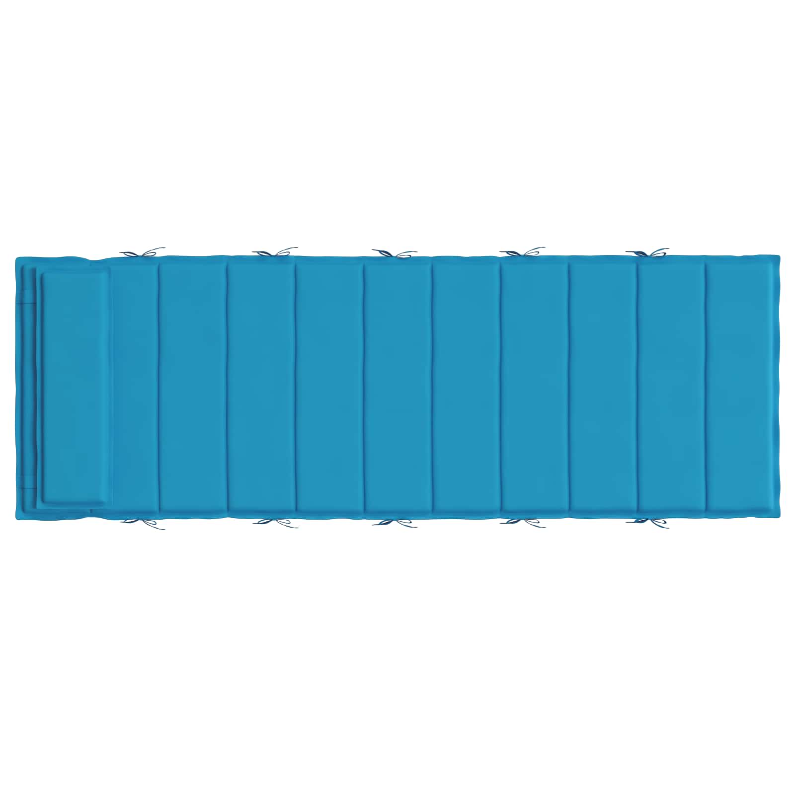 vidaXL Sonnen-Lounger Kissen Hellblau 180 x 60 x 4 cm Oxford-Stoff