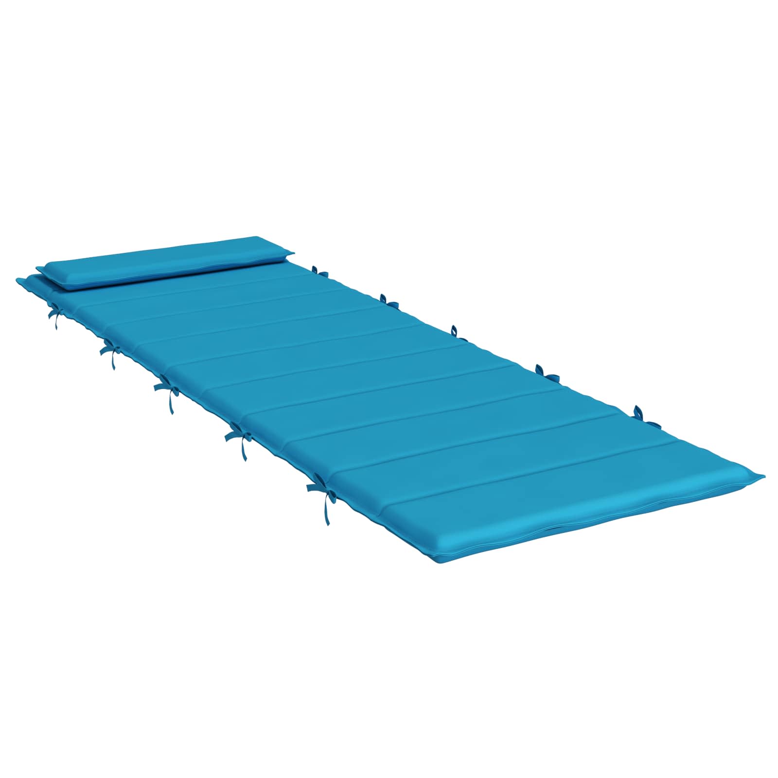 vidaXL Sonnen-Lounger Kissen Hellblau 180 x 60 x 4 cm Oxford-Stoff