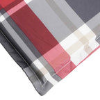 vidaXL Sonnen-Lounger Kissen Rot und Grau 180 x 60 x 4 cm Oxford-Stoff
