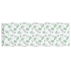 vidaXL Sonnen-Lounger Kissen Weiß und Grün 180 x 60 x 4 cm