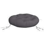 vidaXL Kissen Rund Anthrazit Ø 60 x 11 cm Oxford-Gewebe