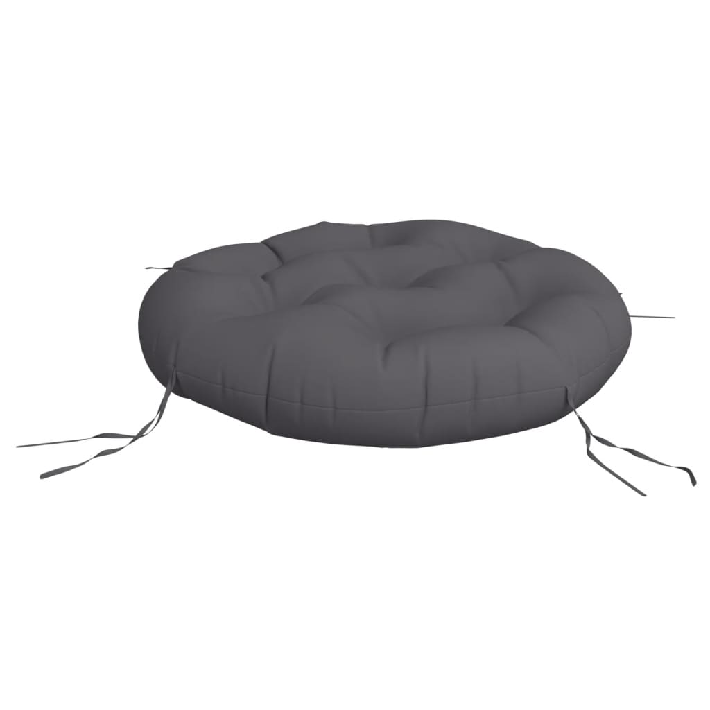 vidaXL Kissen Rund Anthrazit Ø 60 x 11 cm Oxford-Gewebe