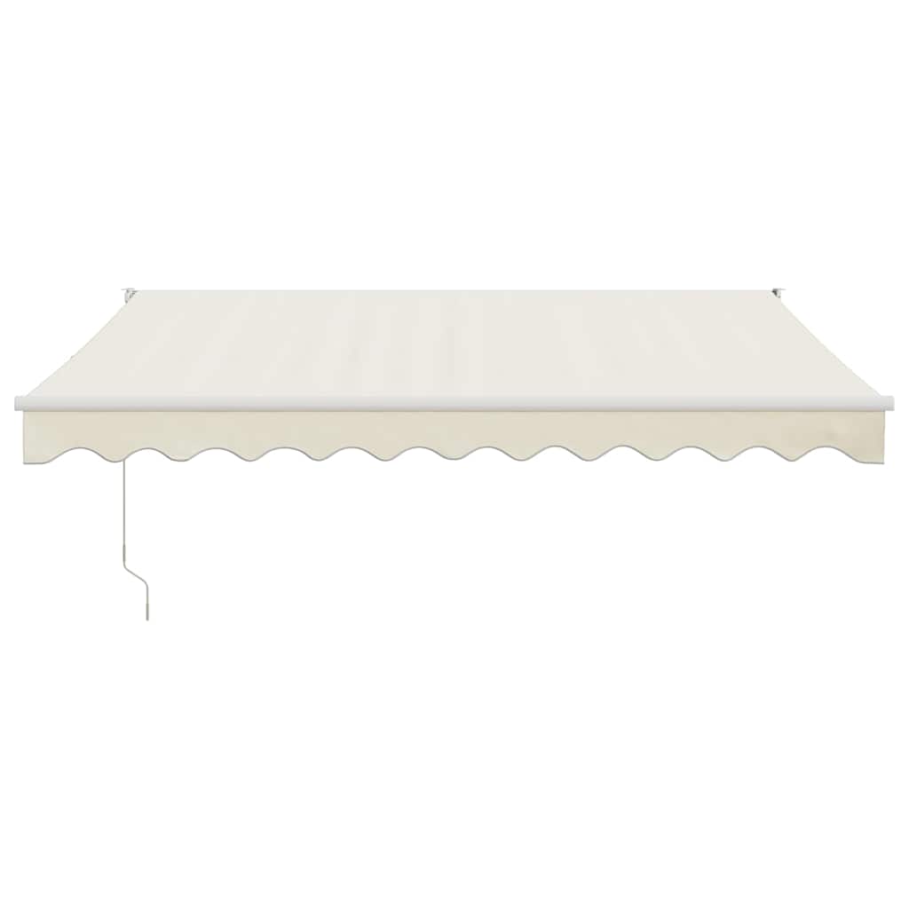 vidaXL Markise Einziehbar Creme 3x2,5 m Stoff und Aluminium