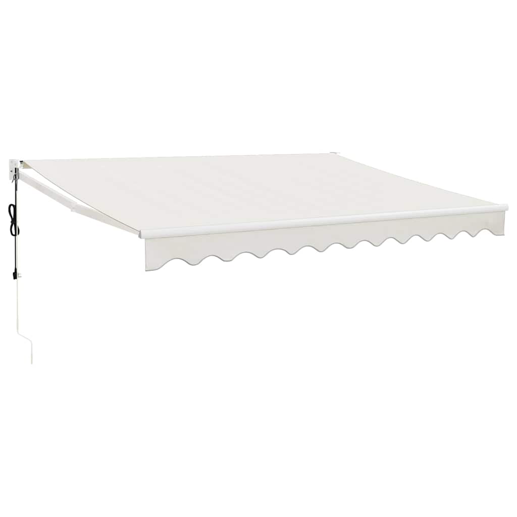 vidaXL Elektrische Markise mit Kurbel Creme 3x2,5 m