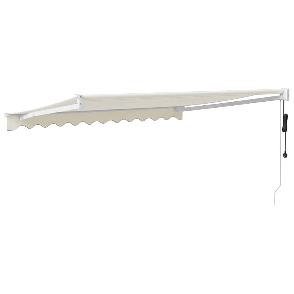 vidaXL Elektrische Markise mit Kurbel Creme 3x2,5 m