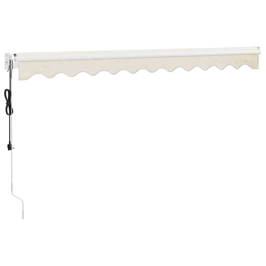 vidaXL Elektrische Markise mit Kurbel Creme 3x2,5 m