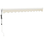 vidaXL Elektrische Markise mit Kurbel Creme 3x2,5 m