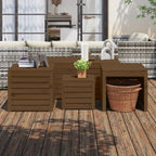 vidaXL 4-tlg. Gartenbox-Set Honigbraun Massivholz Kiefer