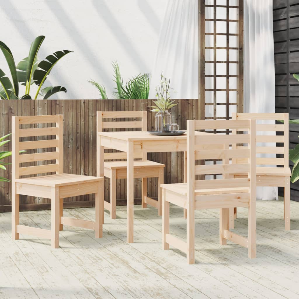 vidaXL 5-tlg. Garten-Essgruppe Massivholz Kiefer