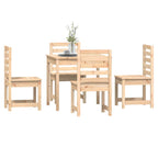 vidaXL 5-tlg. Garten-Essgruppe Massivholz Kiefer
