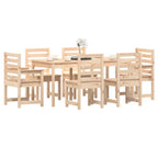 vidaXL 7-tlg. Garten-Essgruppe Massivholz Kiefer