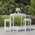 vidaXL 3-tlg. Gartenbar-Set Massivholz Kiefer