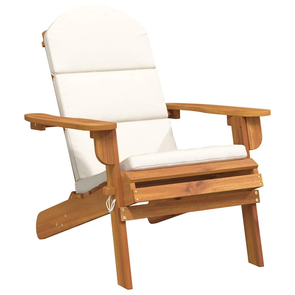 vidaXL Adirondack-Gartenstuhl mit Kissen Massivholz Akazie