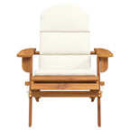 vidaXL Adirondack-Gartenstuhl mit Kissen Massivholz Akazie