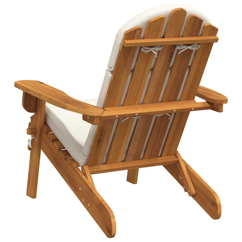 vidaXL Adirondack-Gartenstuhl mit Kissen Massivholz Akazie