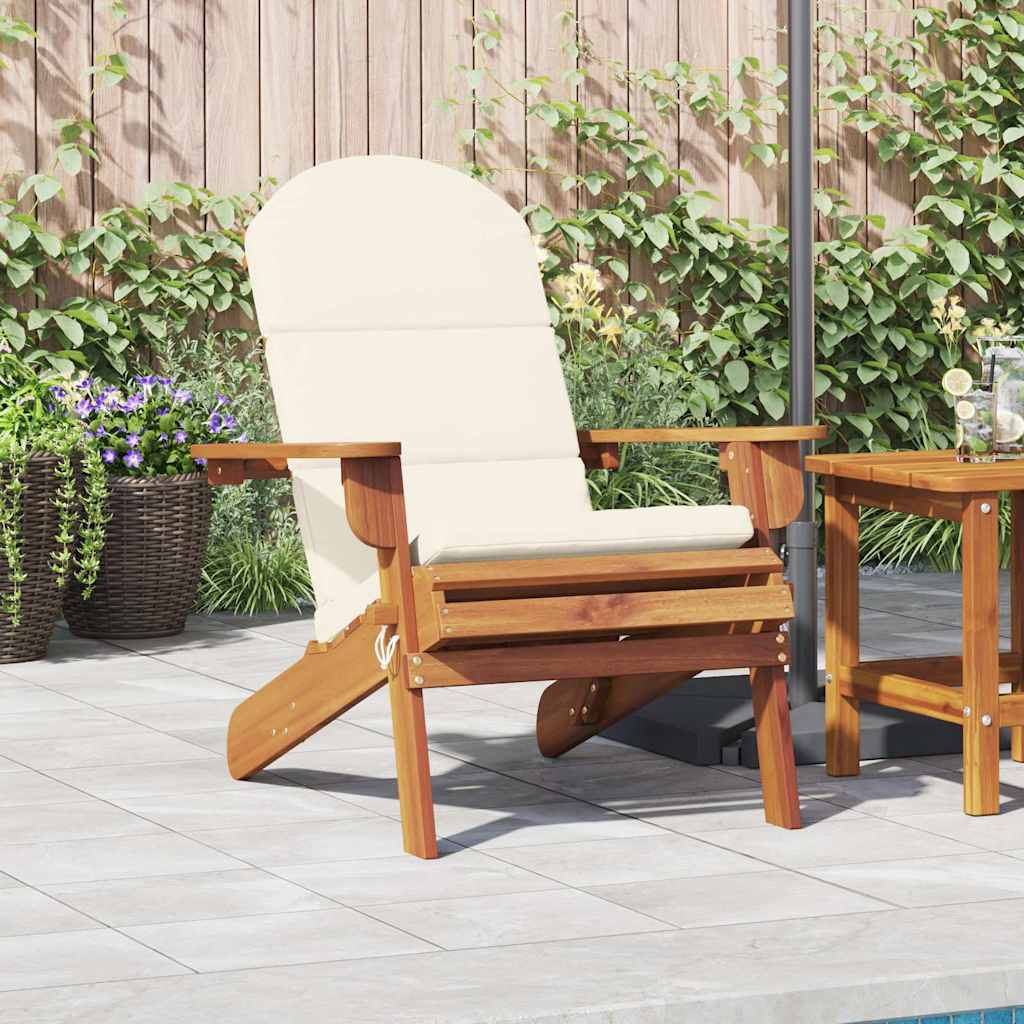 vidaXL Adirondack-Gartenstuhl mit Kissen Massivholz Akazie