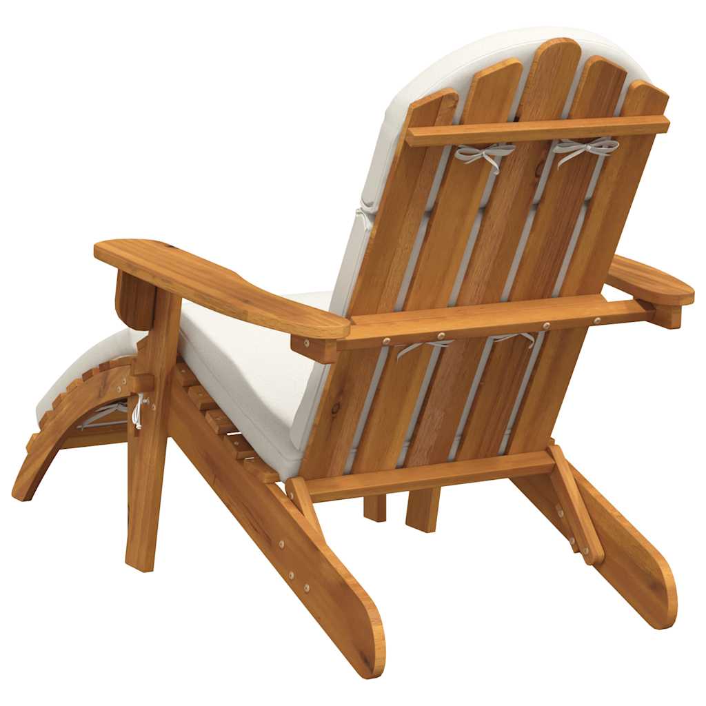 vidaXL Adirondack-Gartenstuhl mit Fußstütze Massivholz Akazie