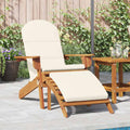 vidaXL Adirondack-Gartenstuhl mit Fußstütze Massivholz Akazie