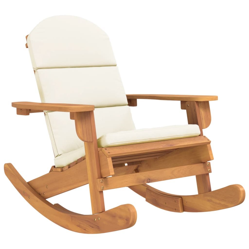 vidaXL Adirondack-Schaukelstuhl mit Kissen Massivholz Akazie