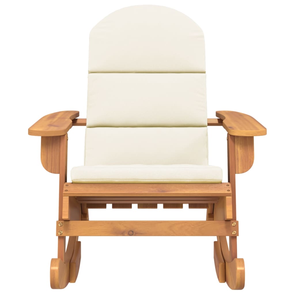 vidaXL Adirondack-Schaukelstuhl mit Kissen Massivholz Akazie