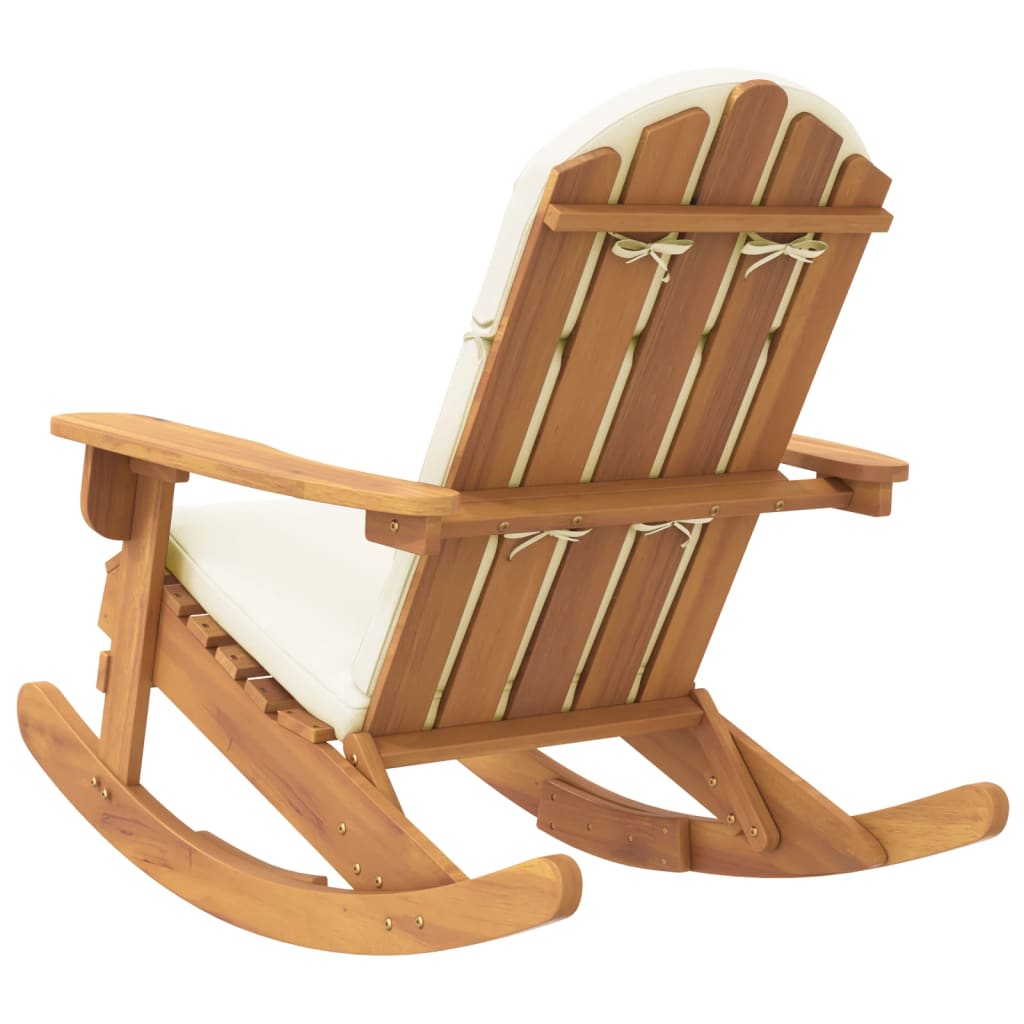 vidaXL Adirondack-Schaukelstuhl mit Kissen Massivholz Akazie