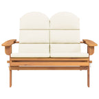 vidaXL Adirondack-Gartenbank mit Kissen 126 cm Massivholz Akazie