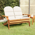 vidaXL Adirondack-Gartenbank mit Kissen 126 cm Massivholz Akazie